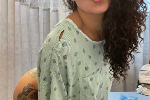 Ex-UFC star Pearl Gonzalez sends fans wild as she shows off bum wearing just a hospital gown in..