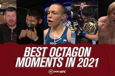 Best UFC Octagon Moments of 2021  Hasbulla, Michael Bisping, Joe Rogan, Rose Namajunas