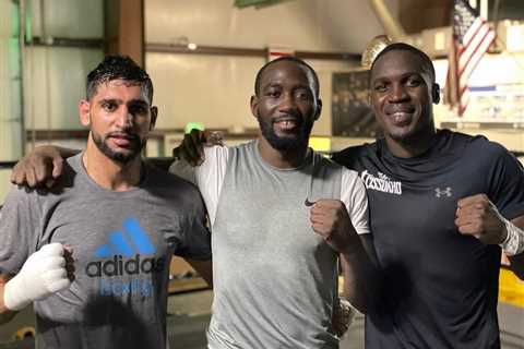 Watch Amir Khan train with Terence Crawford as old rivals team-up to take down common enemy Kell..