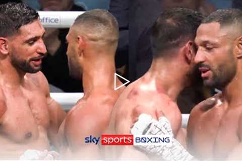 RESPECT! Kell Brook & Amir Khan embrace after grudge fight 🤝