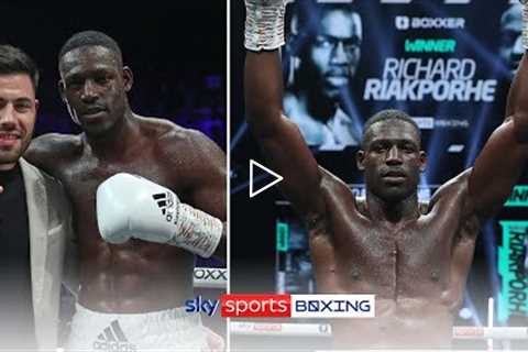 Nothing can stop the Midnight Train!  Richard Riakporhe wants a world title after a vicious KO!