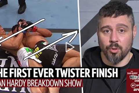 The first ever Twister submission in UFC history!  Dan Hardy Breakdown Show