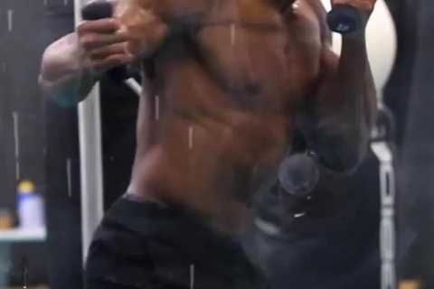 Watch Anthony Joshua train as he shows off ripped body and frightening punch power ahead of..