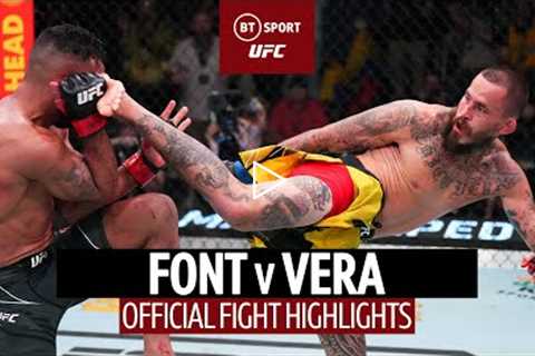 WHAT A PERFORMANCE!   Rob Font v Marlon Vera  UFC Fight Night Highlights