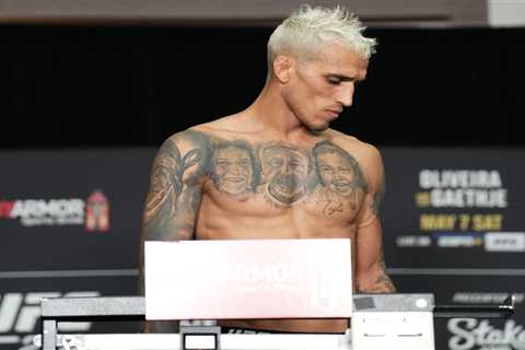 Charles Oliveira STRIPPED of UFC lightweight title after failing to make weight but Justin Gaethje..