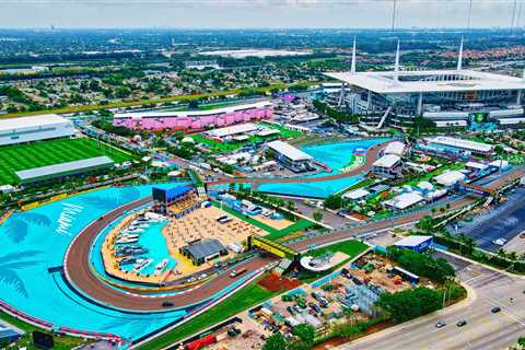 Inside most glamorous F1 race of season as Miami GP has cable cars over track and fake marina with..