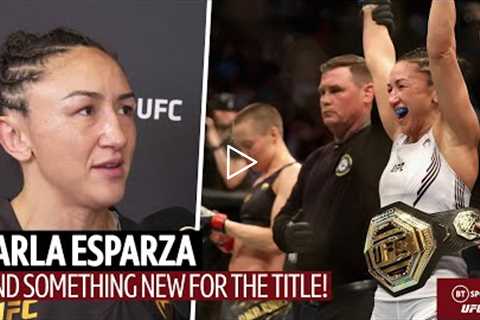 I'm going to get married wearing UFC belt! Carla Esparza reclaims title at UFC 274