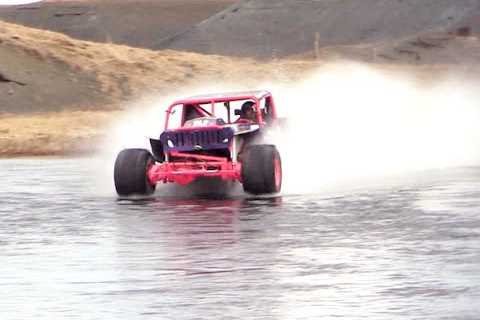 Amazing Hydroplaning Competition In Iceland