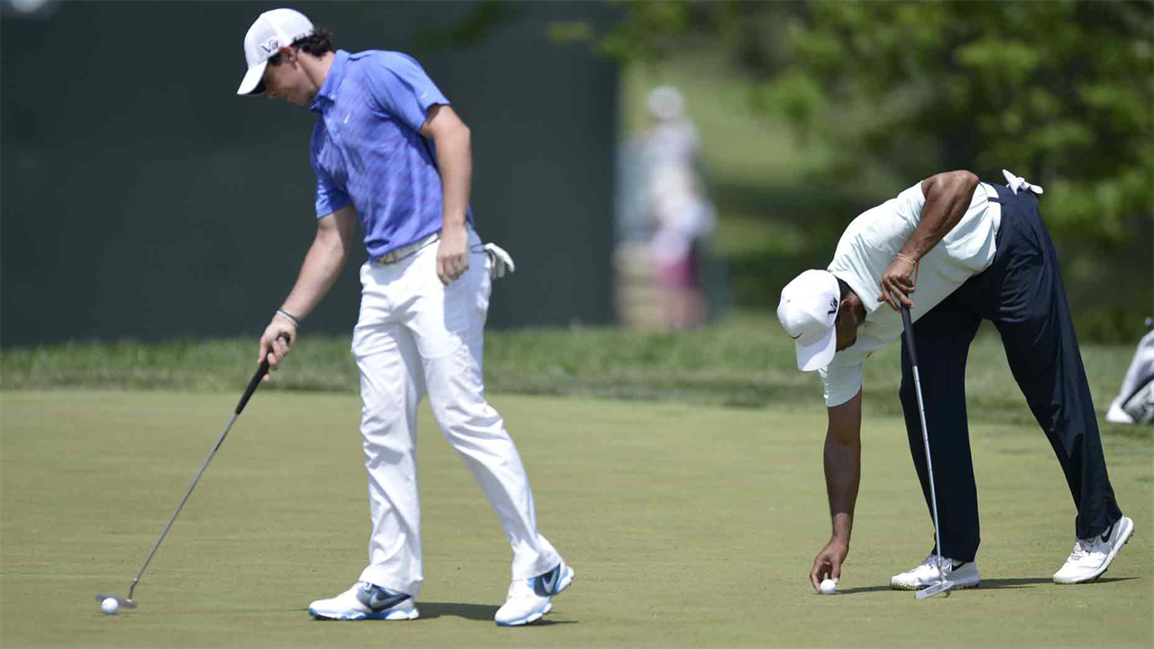 Rules Guy: Is it permissible to tamp down the grass around the hole before you putt?