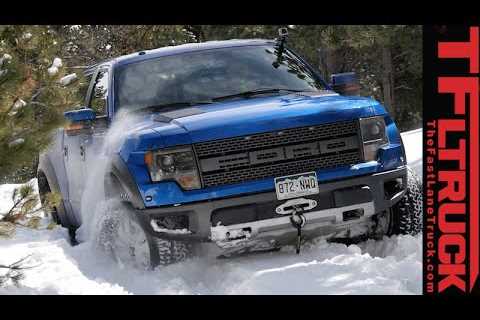 F-150 Raptor Vs Toyota Tacoma TRD On Snow