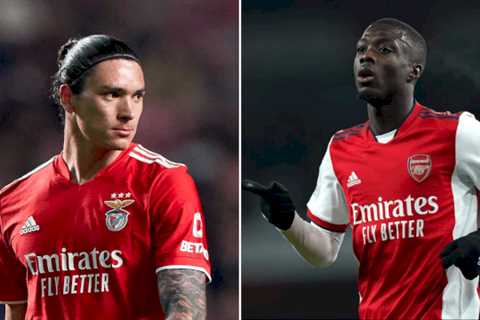 Man Utd and Liverpool have Nicolas Pepe concerns over Darwin Nunez as Benfica set out £85m demands