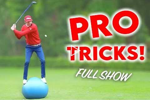 VERY FUNNY UNCUT GOLF TRICK SHOT SHOW!