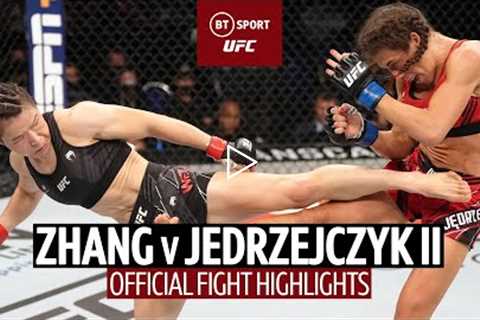 The rematch delivered!  Zhang Weili v Joanna Jedrzejcyzk  UFC 275 Fight Highlights