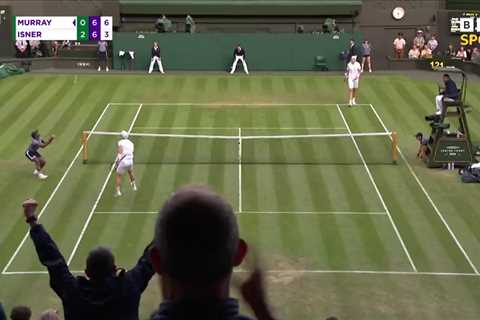 Watch the hilarious moment Andy Murray set point could have been replayed as ball boy gets caught..