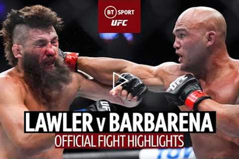 All out war between two brawlers!  Robbie Lawler v Bryan Barbarena  UFC 276 Highlights