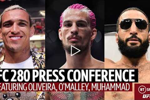 UFC 280 Live Press Conference Featuring Charles Oliveira, Suga Sean O'Malley & Belal Muhammad