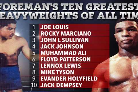 George Foreman names top ten heavyweights of all time, but there’s no room for Fury as Lennox Lewis ..