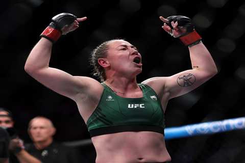 UFC London: Molly McCann scores stunning TKO win over Hannah Goldy thanks to ANOTHER spinning back..