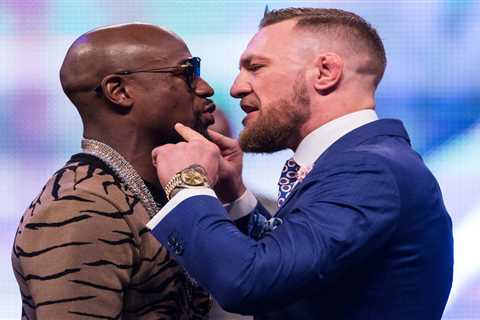 Inside Conor McGregor’s feud with Floyd Mayweather with ‘f***’ you’ suits and shocking trash talk..