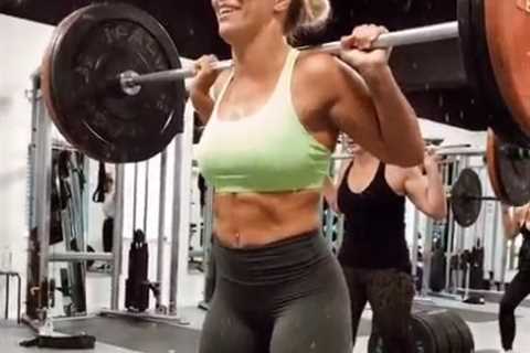 Paige VanZant looks incredible as she works out in the gym just weeks away from bare knuckle..