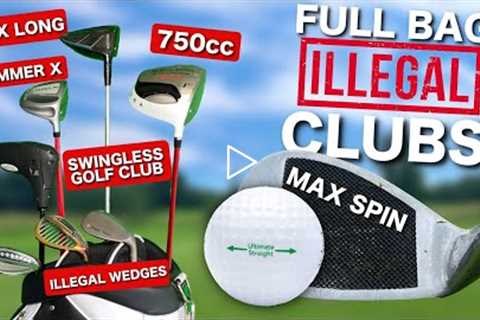 Cheating at golf with ILLEGAL clubs & ball!