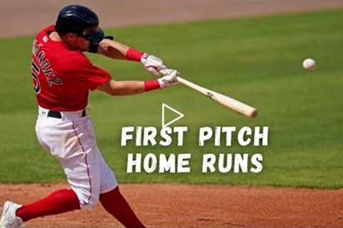 First Pitch Home Runs || MLB 2021