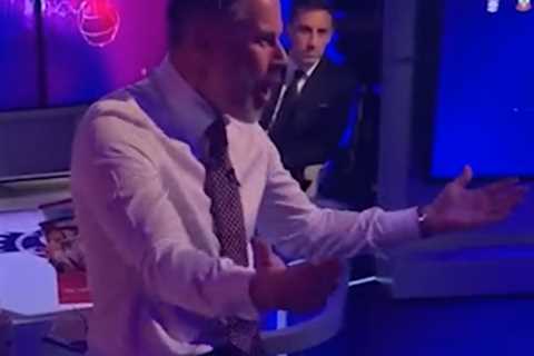 Fans all saying the same thing about Jamie Carragher’s dodgy dancing in front of Gary Neville after ..