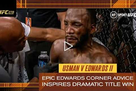 EPIC Leon Edwards' coaches inspire him to incredible comeback win!  Usman v Edwards 2  UFC 278