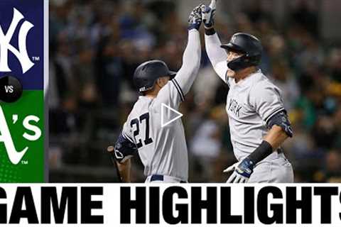 Yankees vs. A's Game Highlights (8/26/22) | MLB Highlights