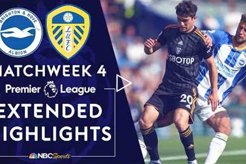 Brighton v. Leeds United | PREMIER LEAGUE HIGHLIGHTS | 8/27/2022 | NBC Sports