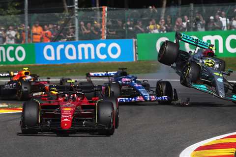 ‘I’m grateful to be alive’ – Lewis Hamilton reveals he almost broke his BACK in Belgian GP crash..