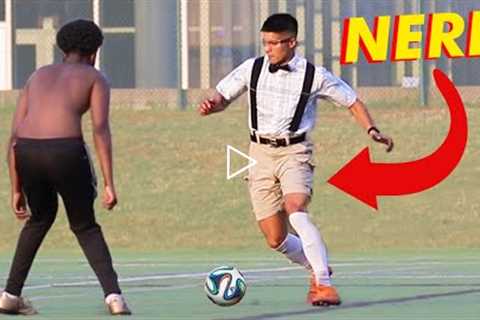 NERD PLAYS SOCCER (football) *ankles broken*