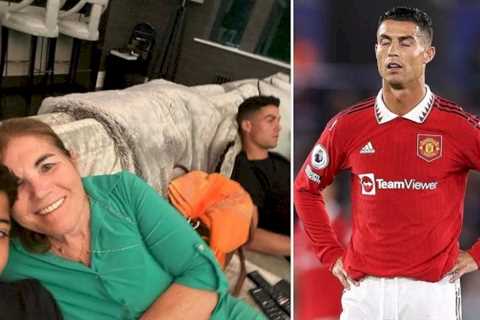 Cristiano Ronaldo pictured looking unhappy hours before Man Utd vs Arsenal clash