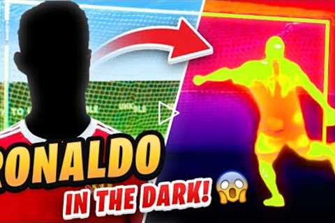 CRISTIANO RONALDO VOLLEY CHALLENGE *IN THE DARK* 🥅🤯😱