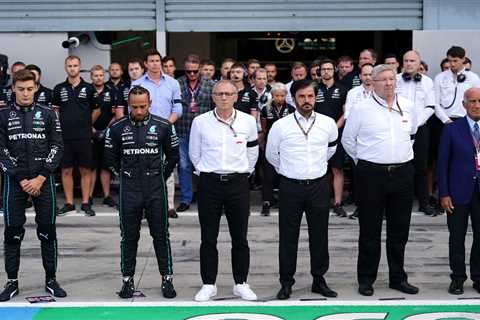 George Russell third fastest in practice at Italian Grand Prix in Monza after F1 stars pause to pay ..