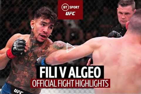 Back in the win column with a bang!  Andre Fili v Bill Algeo  UFC Official Fight Highlights