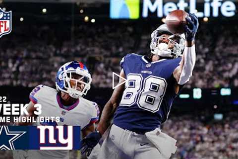 Dallas Cowboys vs. New York Giants | 2022 Week 3 Highlights