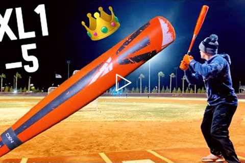 Hitting with the Orange 2015 Easton XL1 -5 USSSA Baseball Bat (our farthest home run ever!)