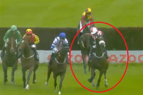 Horrific moment jockey suffers stroke mid-race as Page Fuller, 27, opens up on traumatic experience