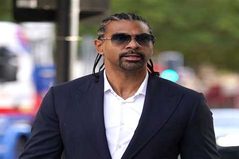 Boxer David Haye arrives to face trial after ‘assaulting man’ at Hammersmith Apollo