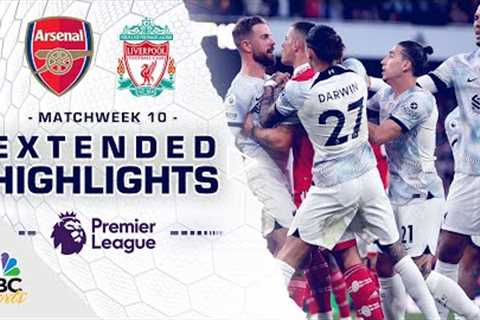 Arsenal v. Liverpool | PREMIER LEAGUE HIGHLIGHTS | 10/9/2022 | NBC Sports