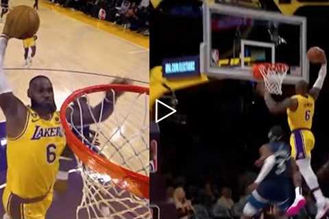 Lebron James did the show with an Hammer Dunk from Pat Bev Steal & Assist in Transition⚡️