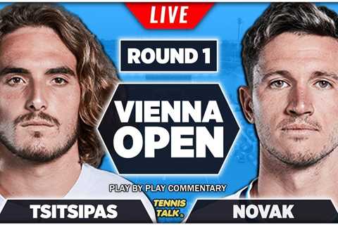 TSITSIPAS vs NOVAK | Vienna Open 2022 | Live Tennis Play-by-Play