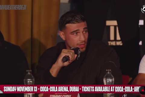 Watch as Tommy Fury’s raging dad John is restrained by security as he tries to confront Anthony..