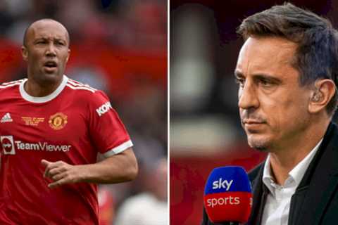 Mikael Silvestre blasts Gary Neville for claiming Manchester United have ‘weakest’ forward line in..