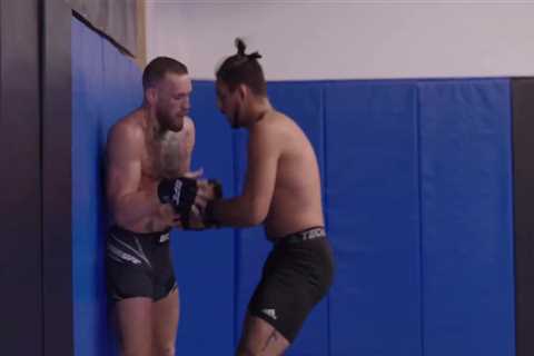‘The Mac is back’ – Watch Conor McGregor take on TWO fighters in training as UFC star gears up for..