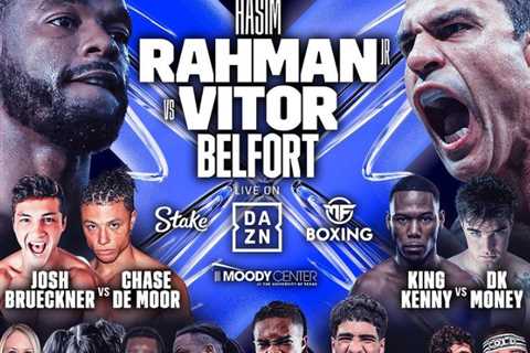 Misfits Boxing 3 fight card and live stream guide: Hasim Rahman Jr vs Vitor Belfort headlines,..