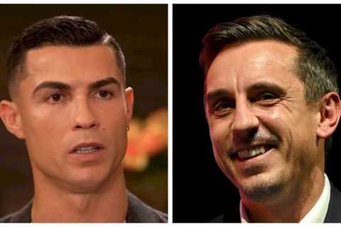 Gary Neville tweets three-word reply to Ronaldo after being savaged by Man Utd star