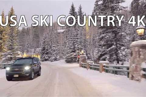 USA Ski Country 4K - Colorado Scenic Drive