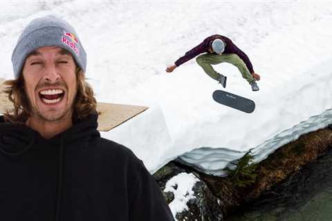 Battling A 20 Foot River Gap Frontside Flip In Winter w/ Ryan Decenzo